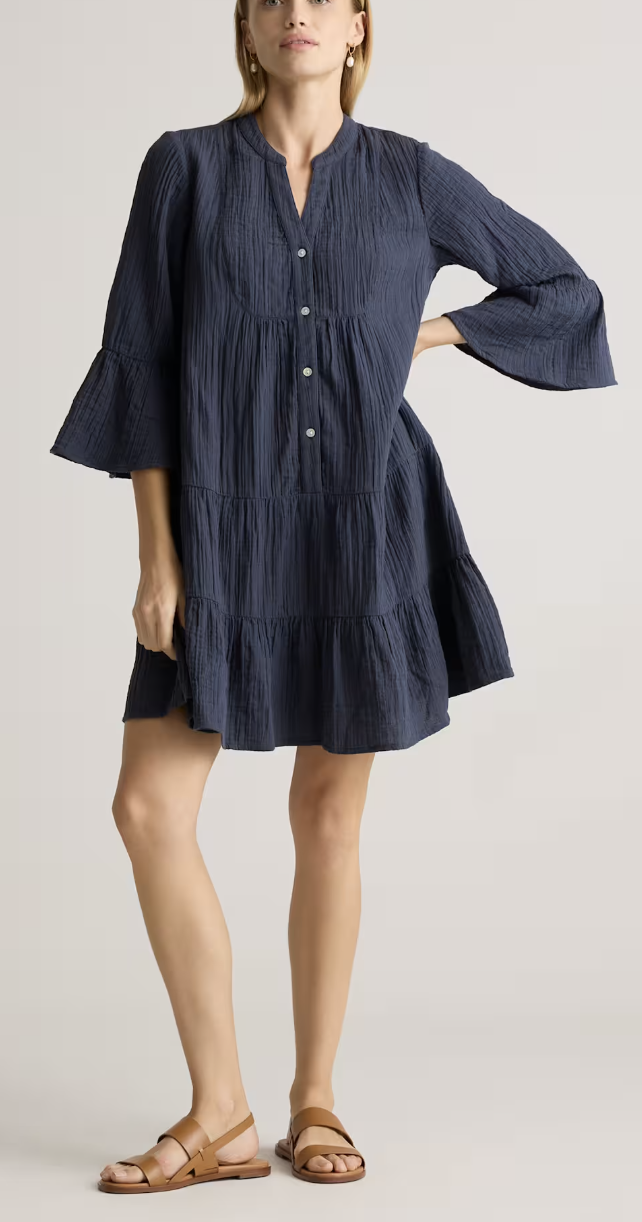 mini dress quince How To Wear Trending Tiered Dresses 50 is not old tania stephens fashion blogger